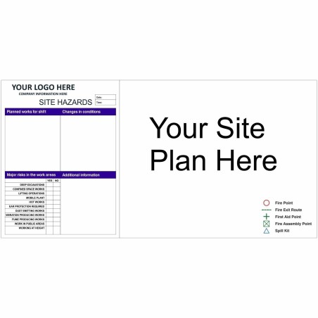 Site Safety Board With or Without Your Logo