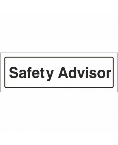 Safety Advisor Door Sign 300mm x 100mm