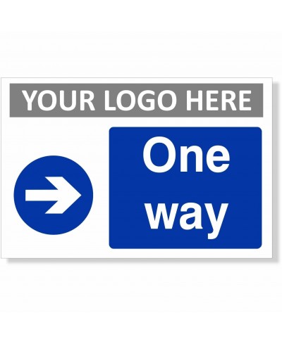 One Way Arrow Right Sign With or Without Your Logo