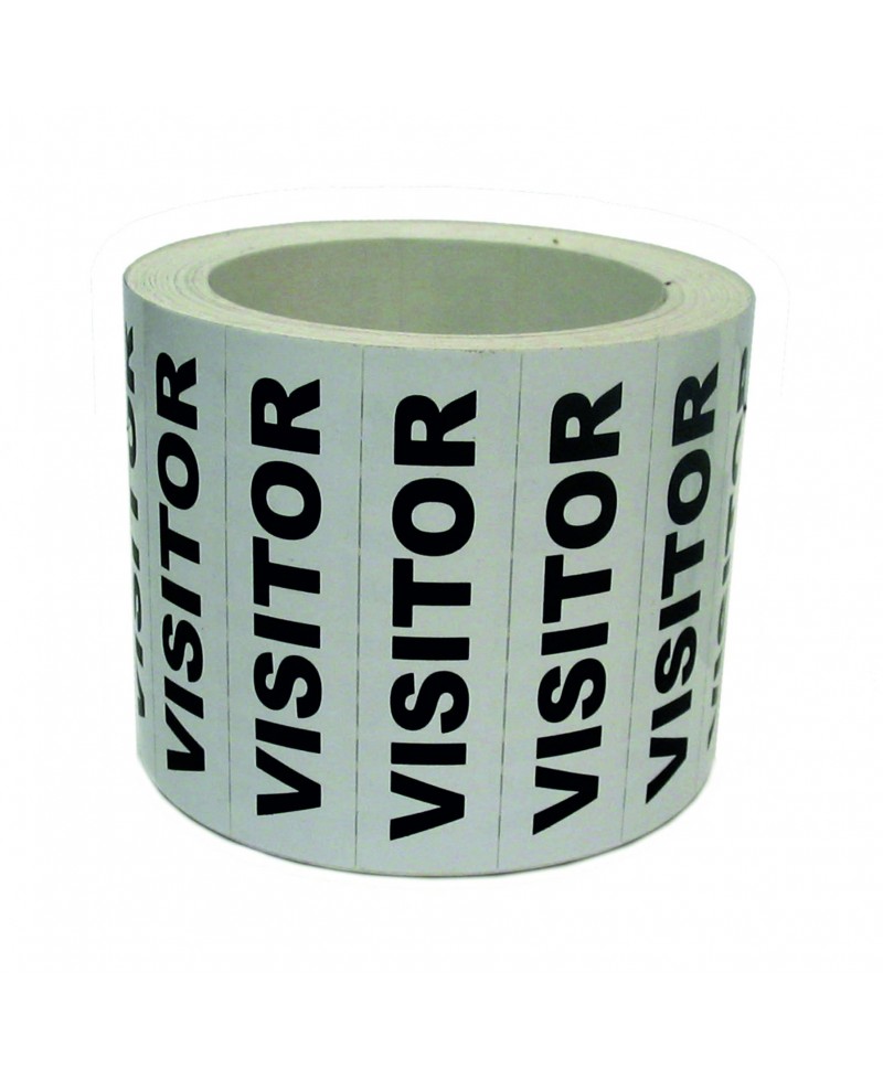 Pack of 10 x Visitor Helmet Stickers 80mm x 20mm