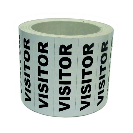 Pack of 10 x Visitor Helmet Stickers 80mm x 20mm