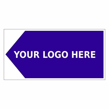 Arrow Left Way Finding Board 600mm x 300mm - 4mm Corrugated Plastic