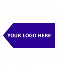 Arrow Left Way Finding Board 600mm x 300mm - 4mm Corrugated Plastic