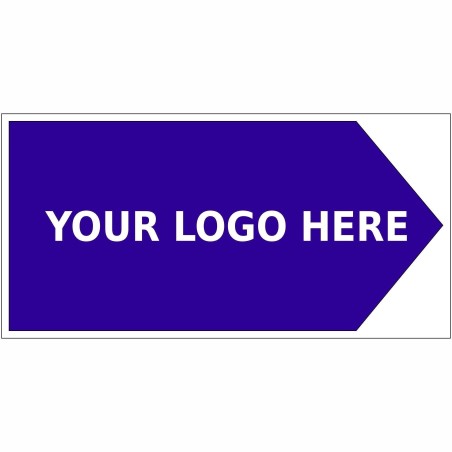 Arrow Right Way Finding Board 600mm x 300mm - 4mm Corrugated Plastic