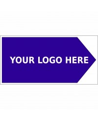 Arrow Right Way Finding Board 600mm x 300mm - 4mm Corrugated Plastic