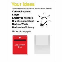 Your Ideas Board Sign Your Ideas Board 600mm x 800mm - 3mm Aluminium Composite