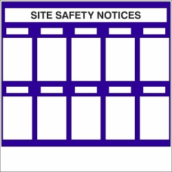 Site Safety Notices Board Sign Site Safety Notices With or Without Your Logo 1220mm x 1220mm - 3mm Aluminium Composite