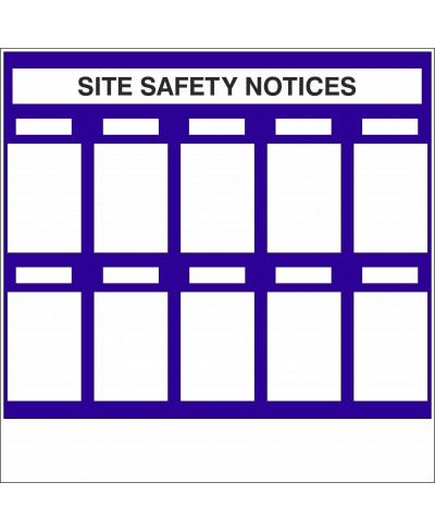 Site Safety Notices With or Without Your Logo 1220mm x 1220mm - 3mm Aluminium Composite