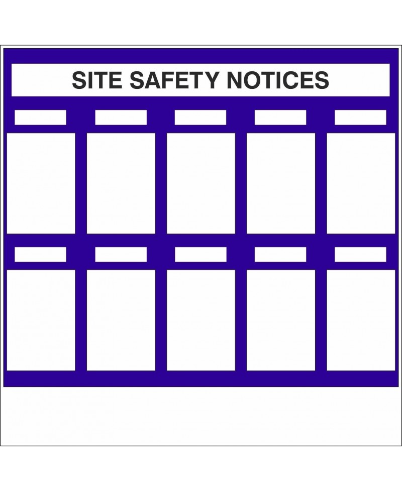 Site Safety Notices With or Without Your Logo 1220mm x 1220mm - 3mm Aluminium Composite