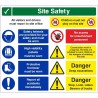 Site Safety Sign With or Without Your Logo 900mm x 800mm - 4mm Corex