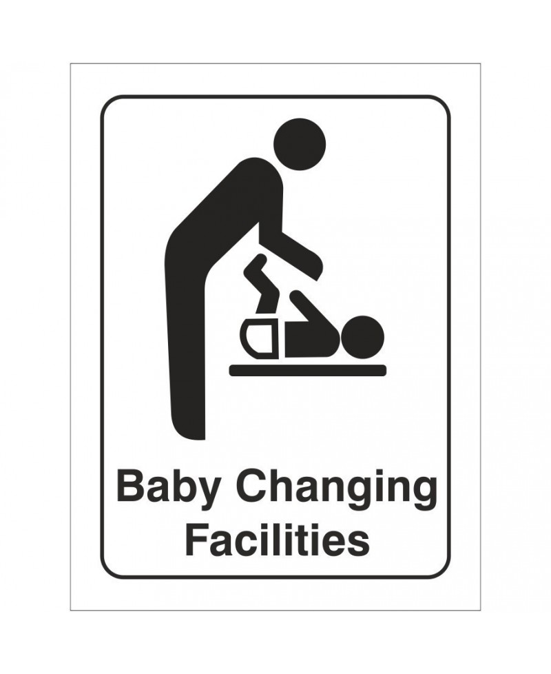 Baby Changing Facilities (Portrait) Toilet Door Sign