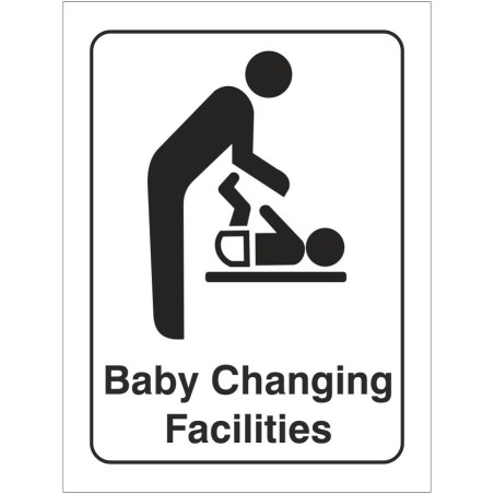 Baby Changing Facilities (Portrait) Toilet Door Sign