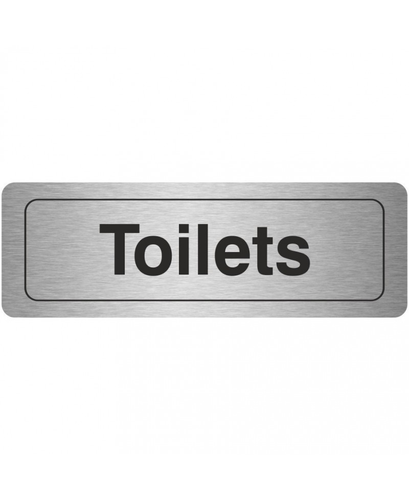 Toilets Aluminium Door Sign