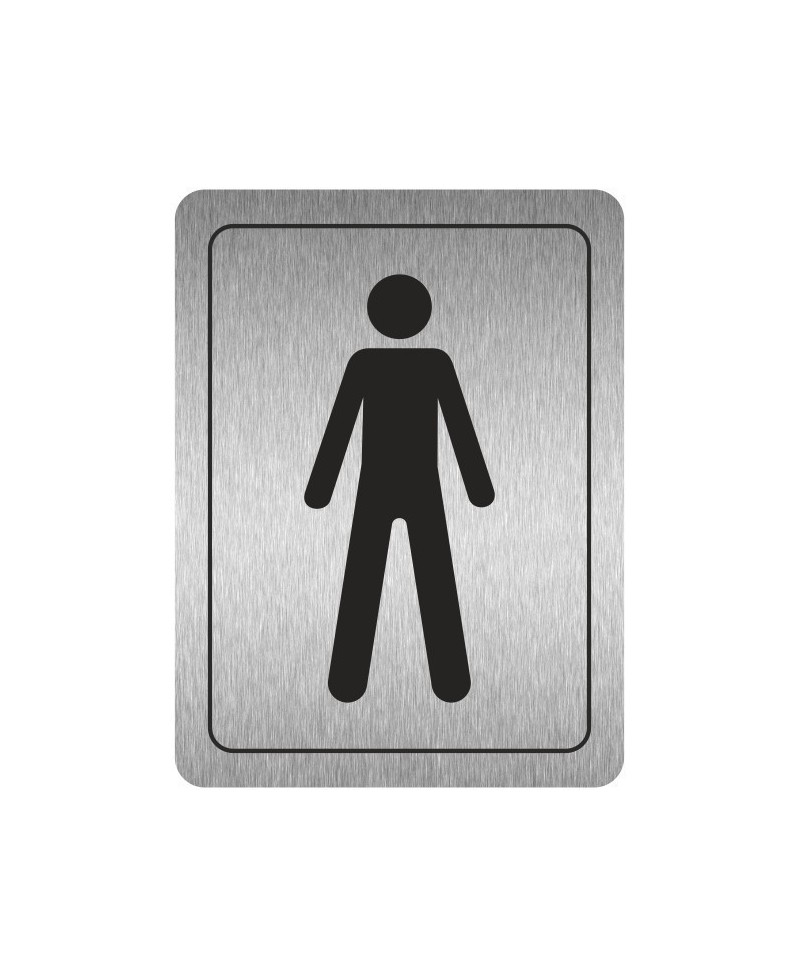 Male Toilet Aluminium Door Sign