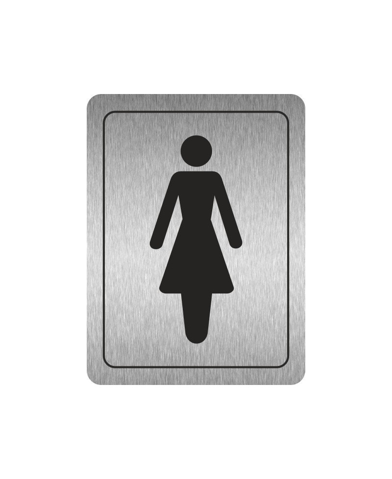 Ladies Toilets (Symbol) Aluminium Door Sign