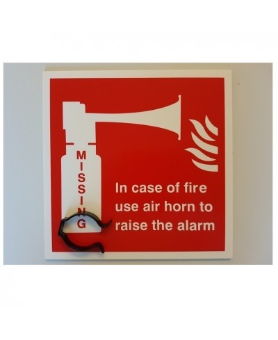 Handheld Air Horn - In Case Of Fire use Air Horn To Raise The Alarm