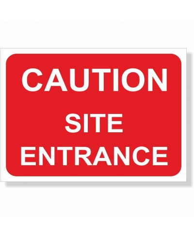 Caution Site Entrance Road...
