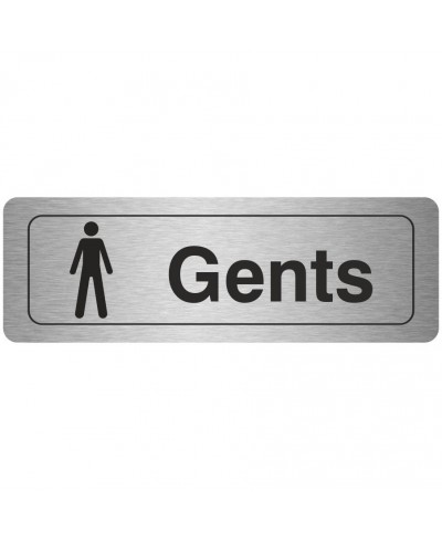 Gents Toilet Door Sign 300mm x 100mm