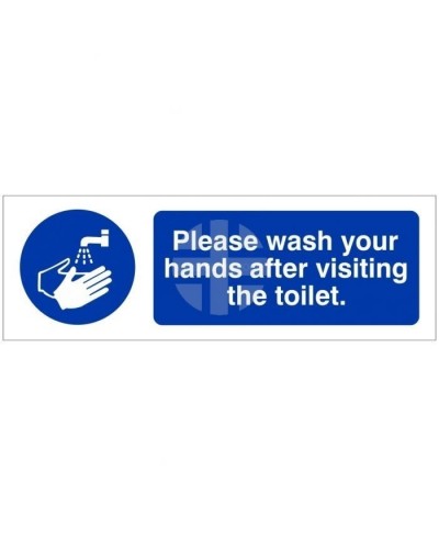 Please Wash Your Hands After Visiting The Toilet Hygiene Sign