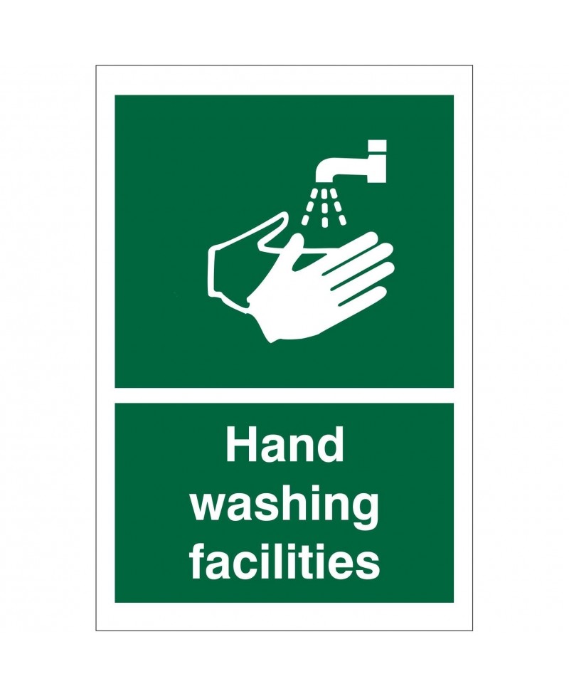 Hand Washing Facilities Covid 19 Sign