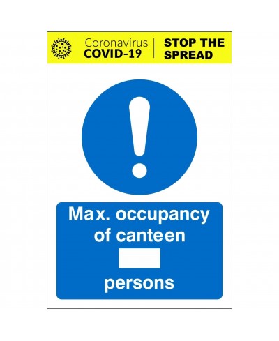 Max Occupancy Of Canteen...