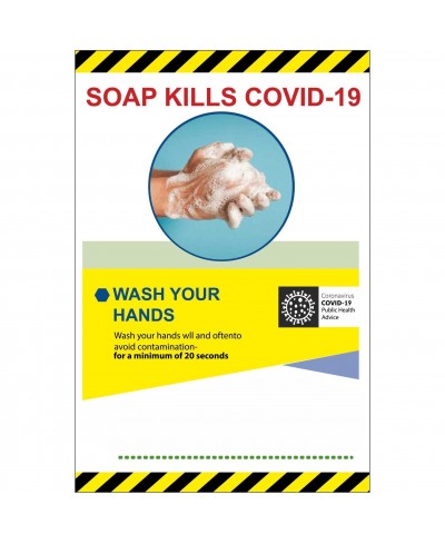 Soap Kills Covid 19 Sign