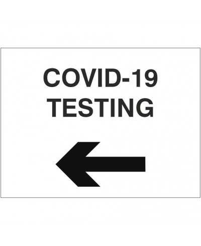Covid-19 Testing Sign (Left...