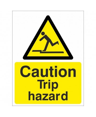 Caution Trip Hazard Warning...