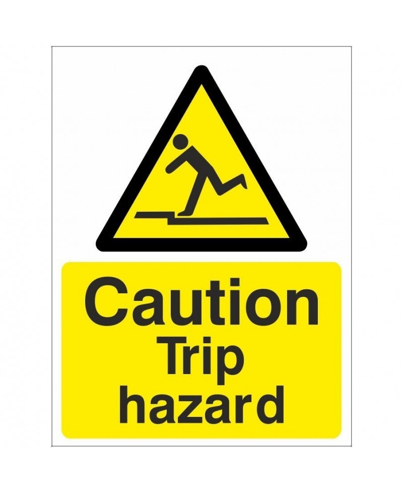 Caution Trip Hazard Warning Sign