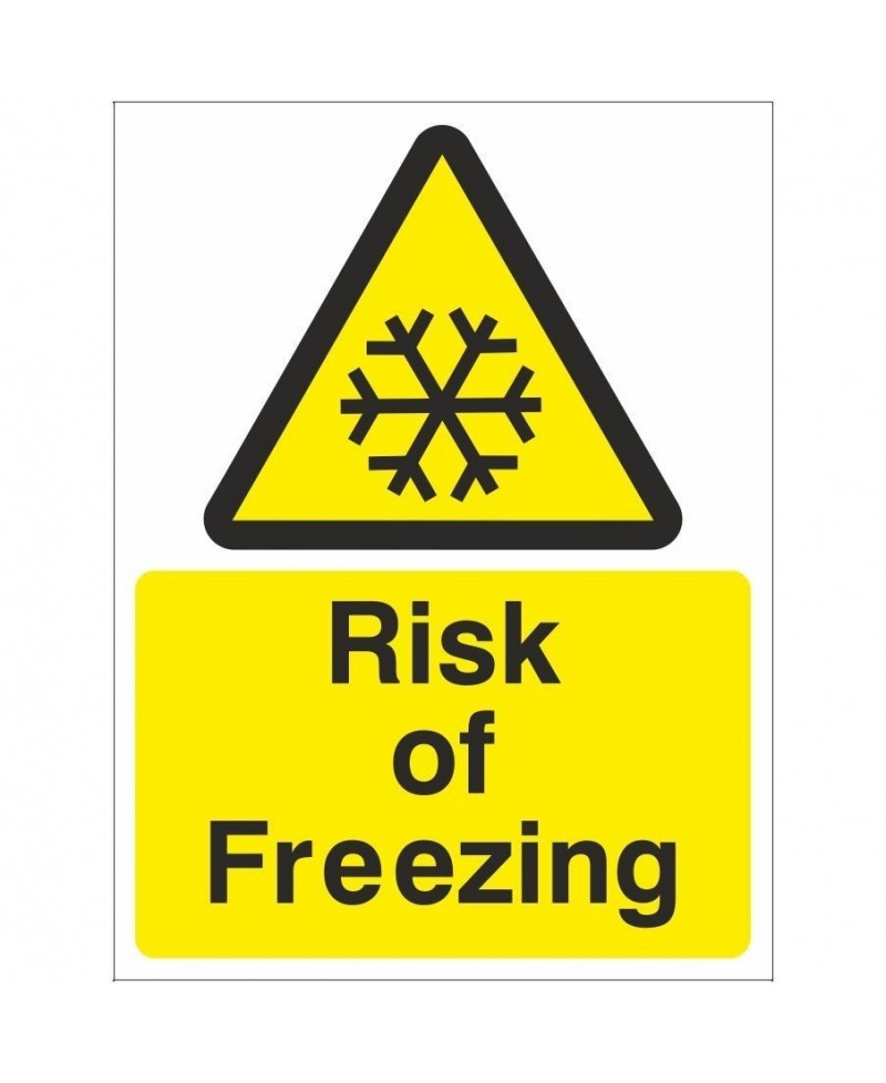 Risk Of Freezing Temperature Sign