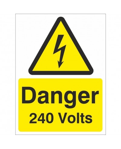 Danger 240 Volts Electrical...