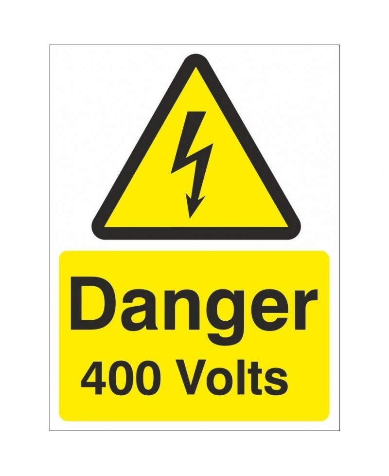 Danger 400 Volts Electrical Sign 150mm x 200mm