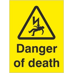 Danger Of Death Electrical Sign Danger Of Death Electrical Sign