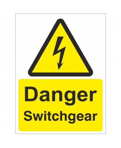 Danger Switchgear Electrical Sign - 150mm x 200mm