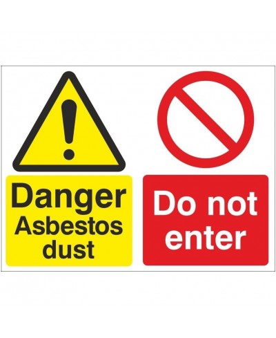 Danger Asbestos Dust Do Not...