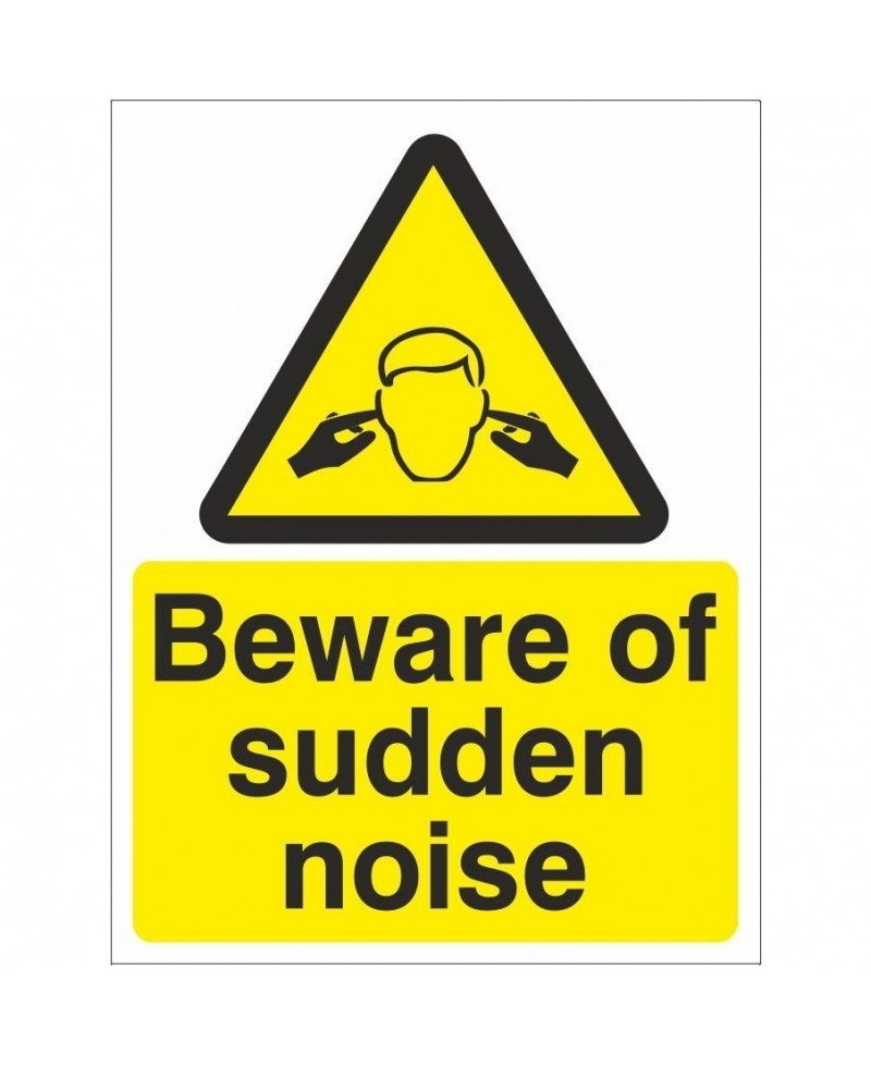 Beware Of Sudden Noise Sign - 150mm x 200mm