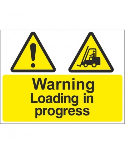 Warning Loading In Progress Sign