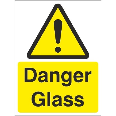 Danger Glass Sign