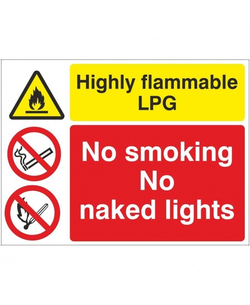 Highly Flammable LPG Multi Purpose Sign