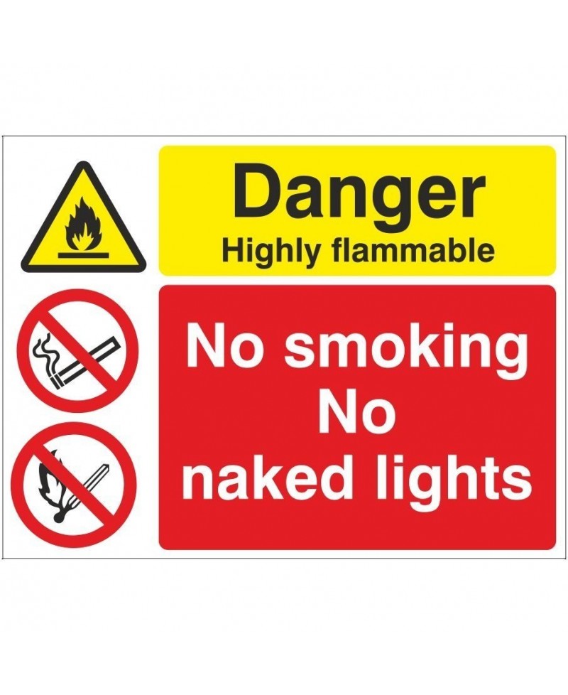 Danger Highly Flammable Multi Purpose Sign