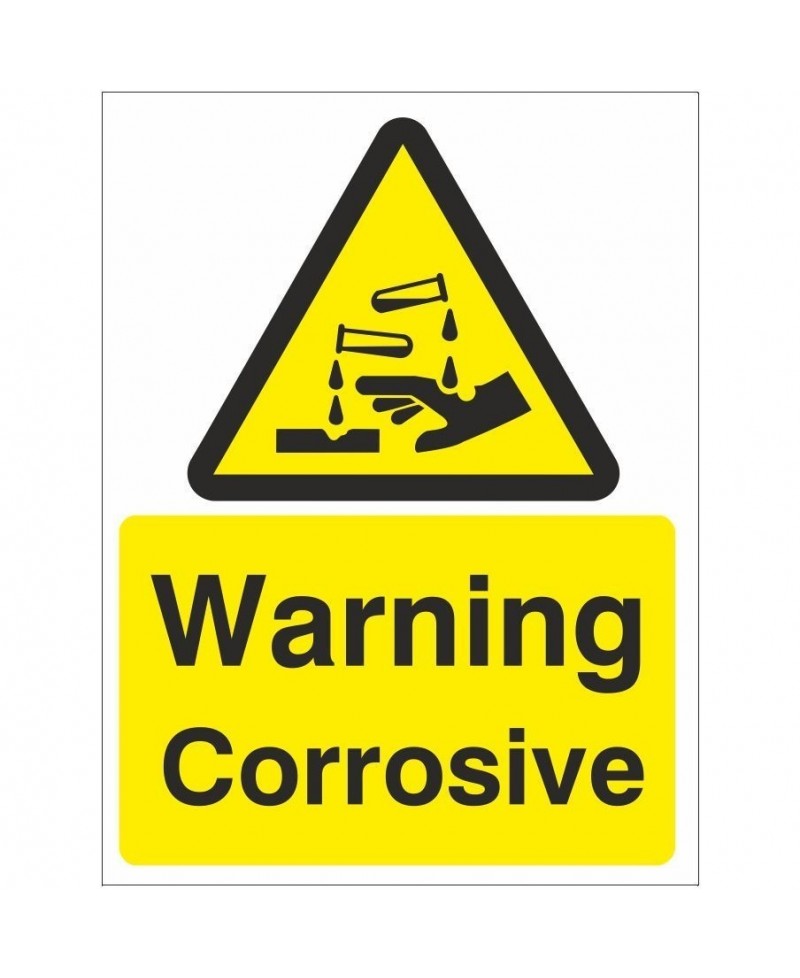 Warning Corrosive Sign