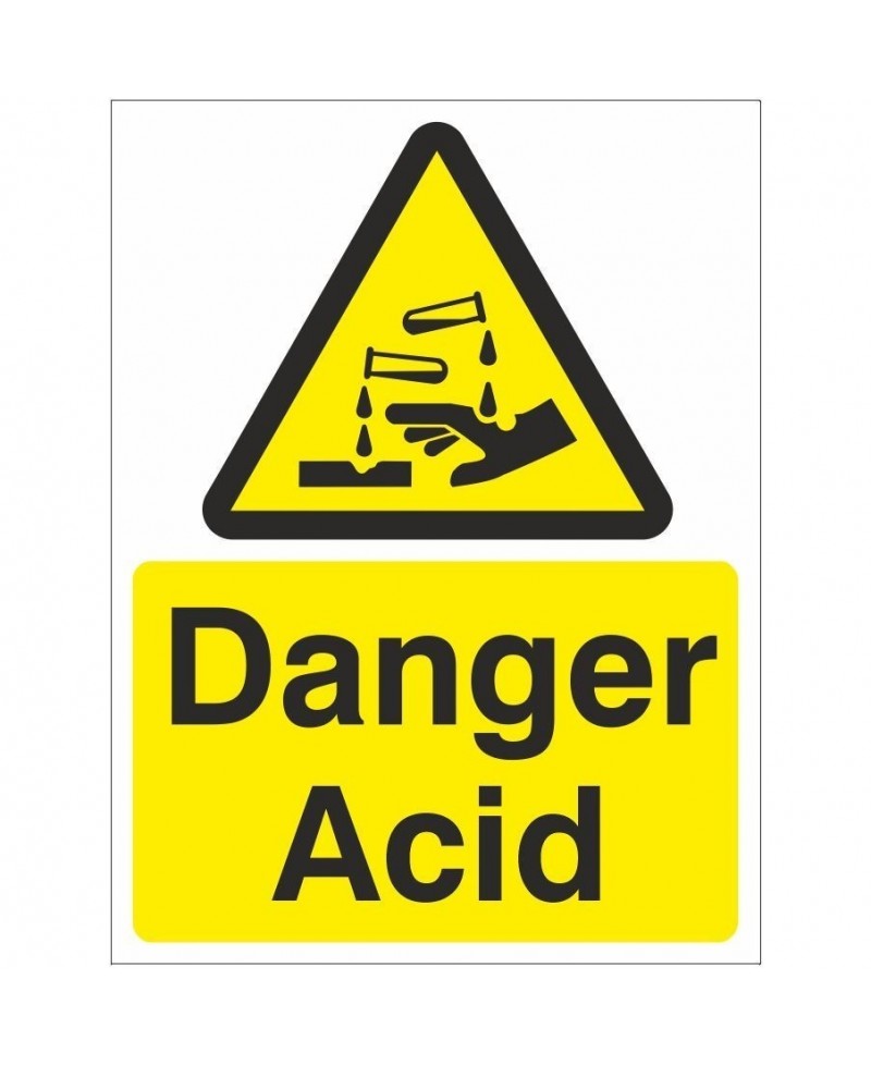 Danger Acid Corrosive Sign