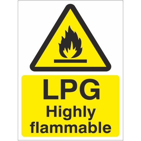 LPG Highly Flammable Sign