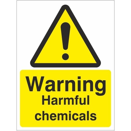 Warning Harmful Chemicals Sign