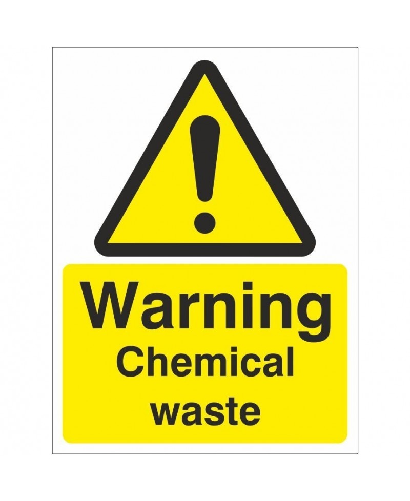 Warning Chemical Waste Sign