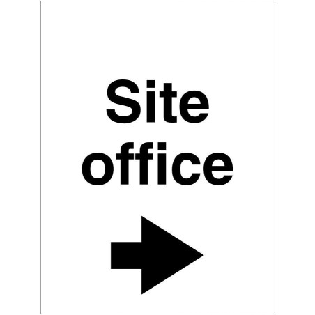 Site Office Arrow Right Sign