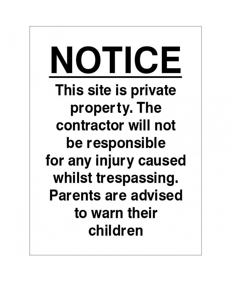 This Site Is Private Property Sign