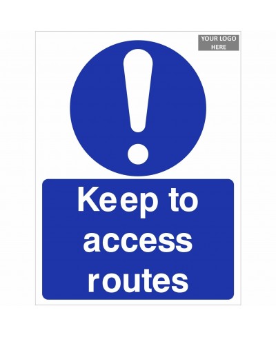 Keep To Access Routes Sign