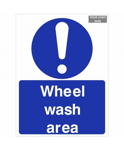 Wheel Wash Area Sign
