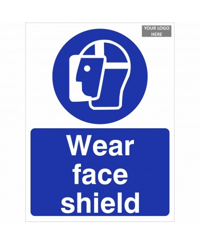 Wear Face Shield Sign